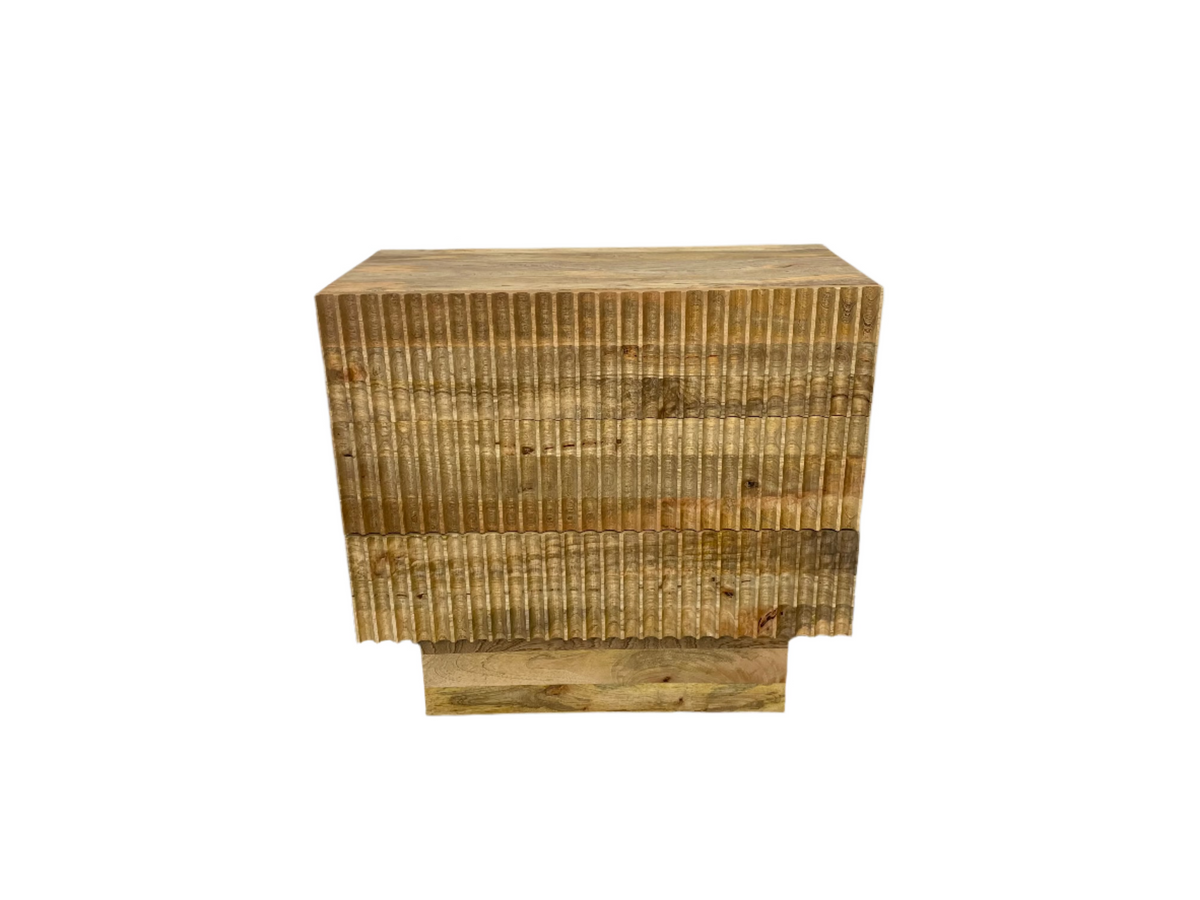 Mango wood dresser with 3 drawers