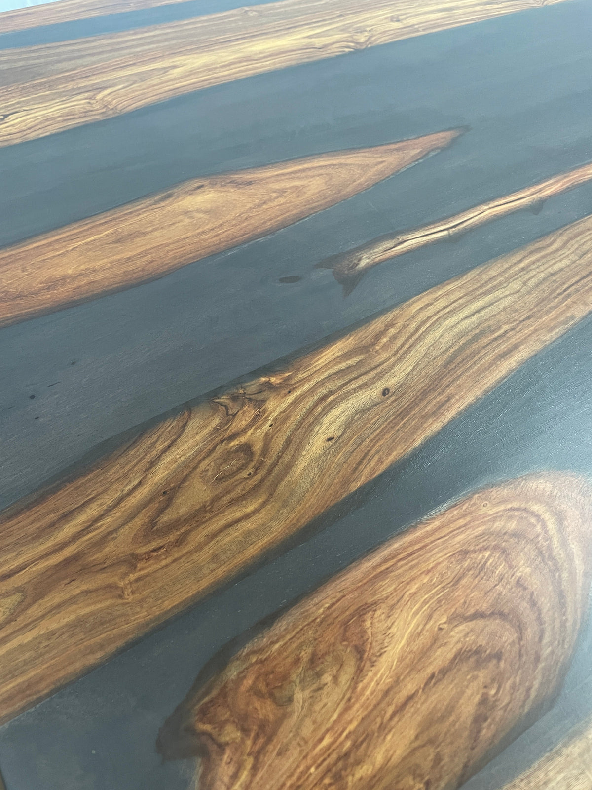 Square rosewood dining table