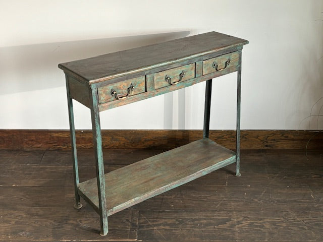 Antique Blue Console