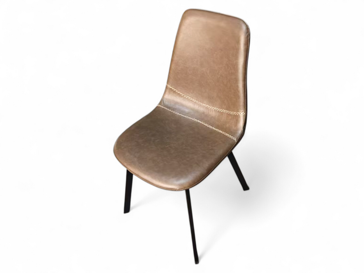 Taupe leatherette chair