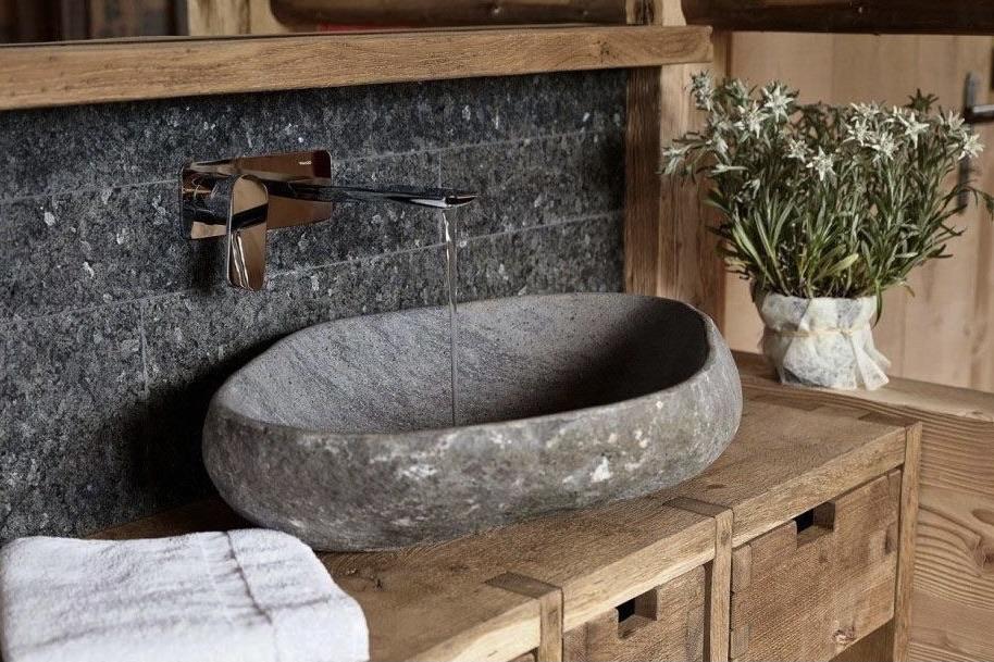 Wanda Collection - Vasque à poser en pierre naturelle galet de rivière 40 cm à partir de 166,90 € (avril 2026 Wanda Collection - Vasque à poser en pierre naturelle galet de rivière 40 cm à partir de 166,90 € (avril 2026