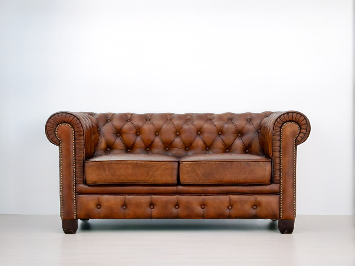 Canapé 3 places et fauteuil CHESTERFIELD - Velours anthracite Canapé 3 places et fauteuil CHESTERFIELD - Velours anthracite