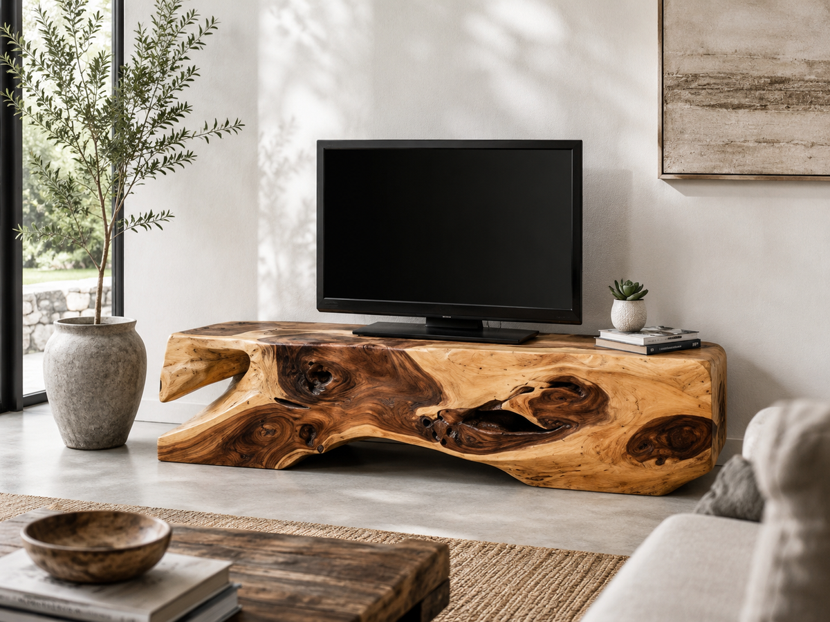 TV Stand in Suar Root