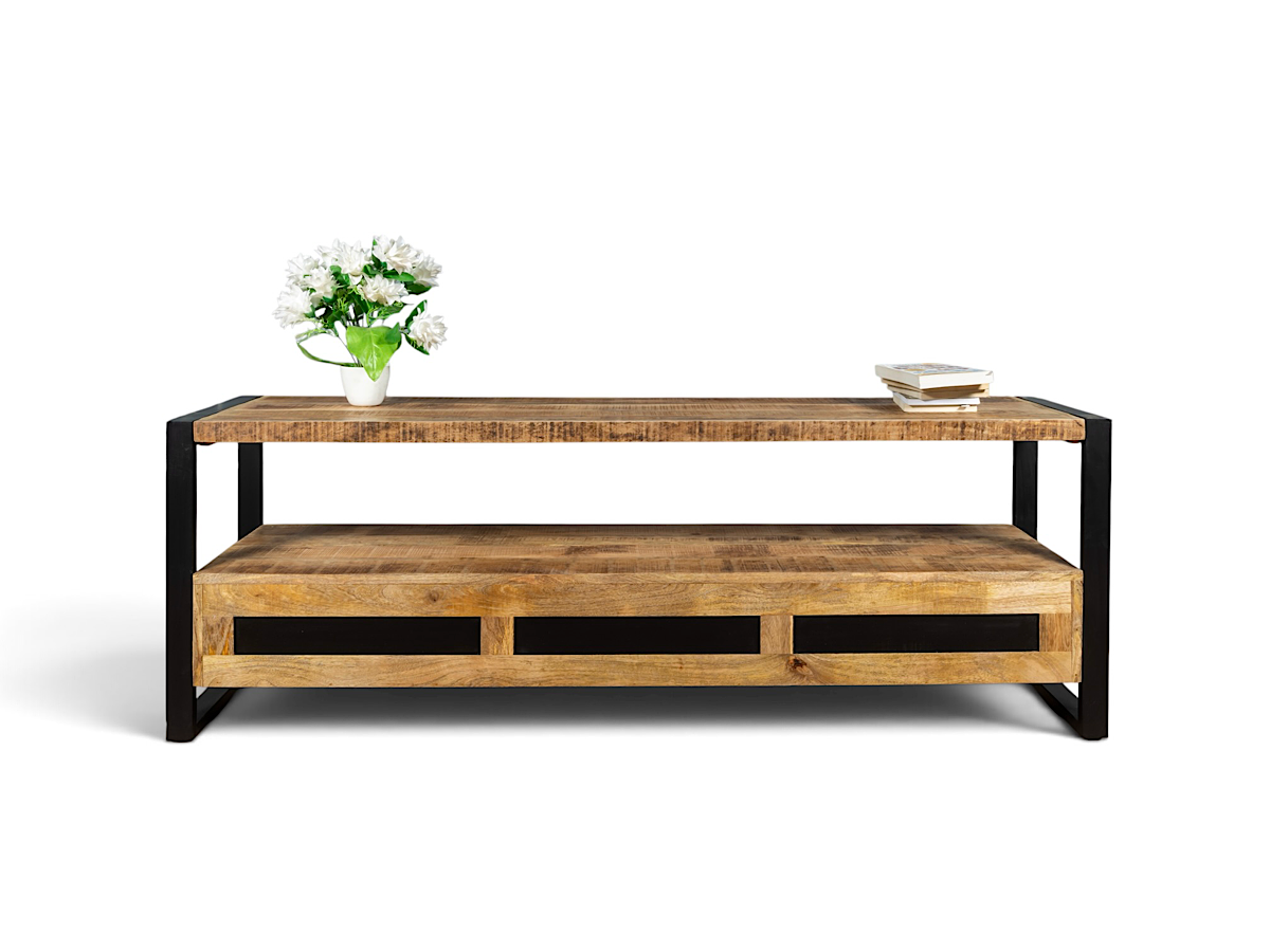 Mango wood TV stand