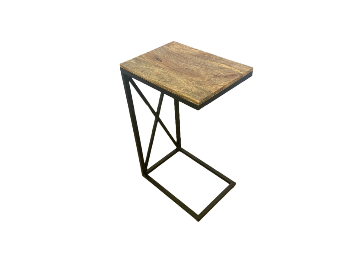 Mango wood side table
