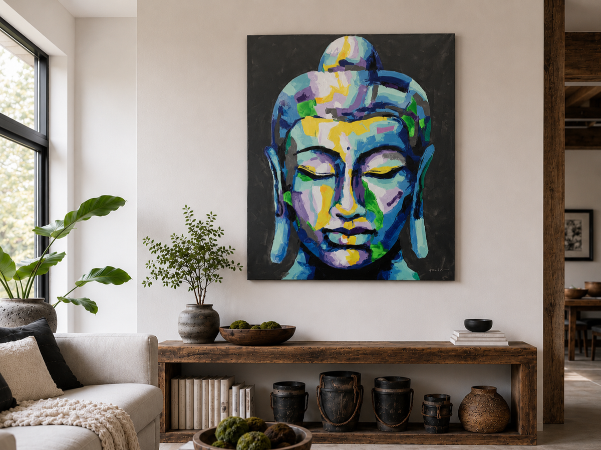 Large format canvas paintings