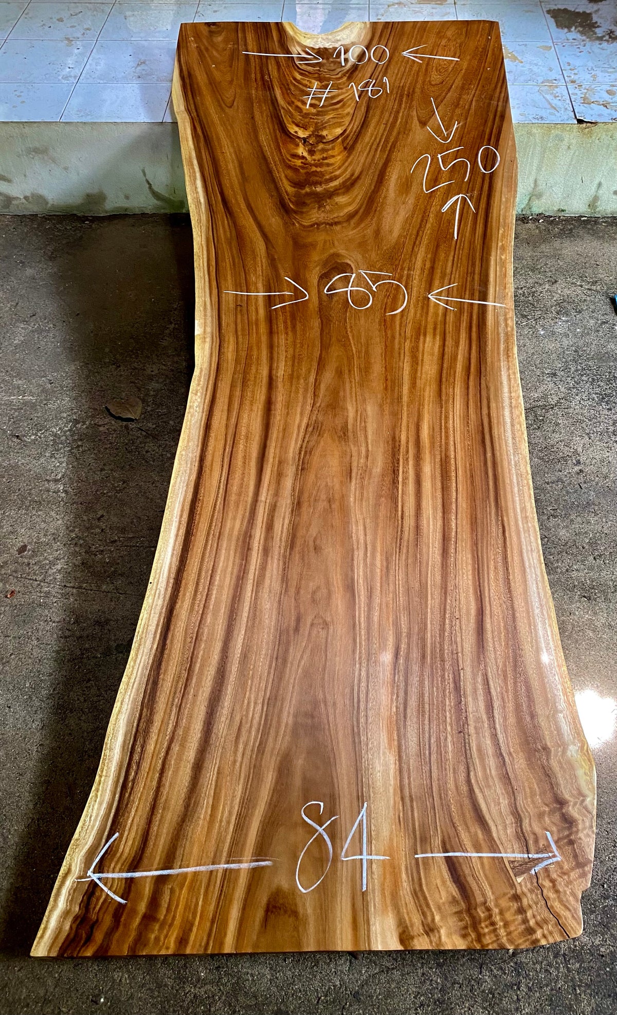 Slab (98") Suar Wood Live Edge