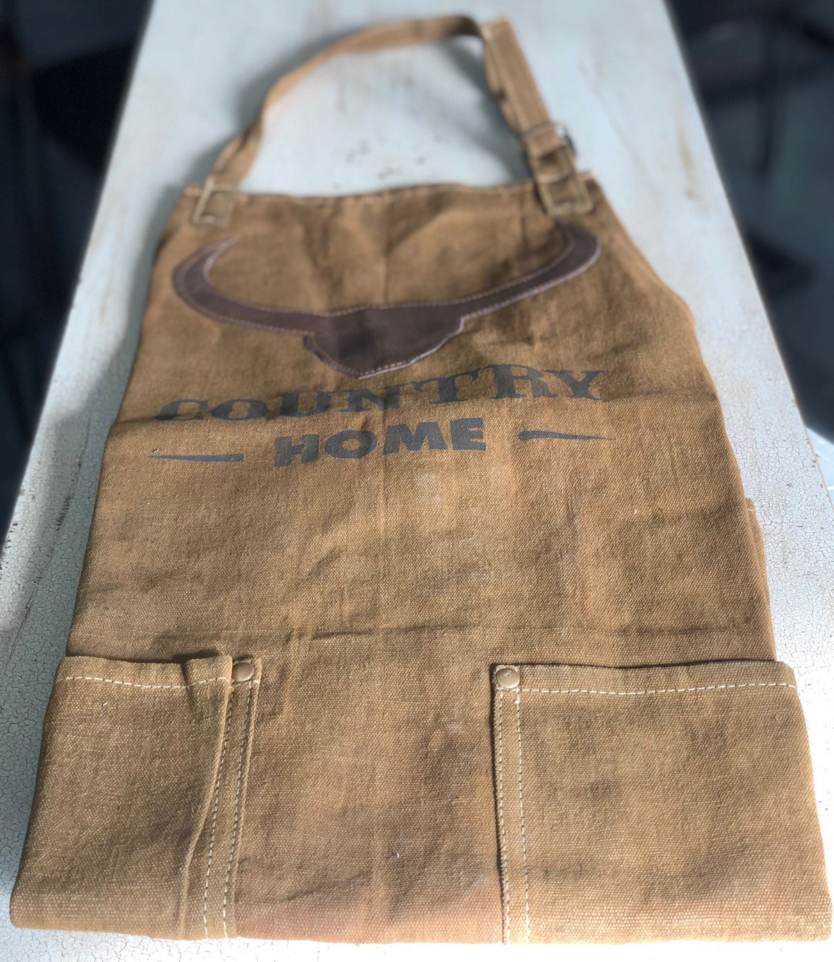 Military canvas apron