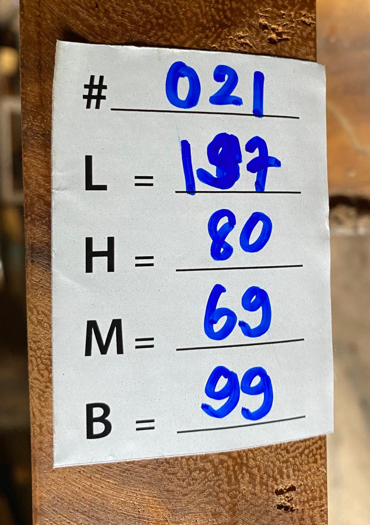 Suar Wood Live Edge Slab (80")