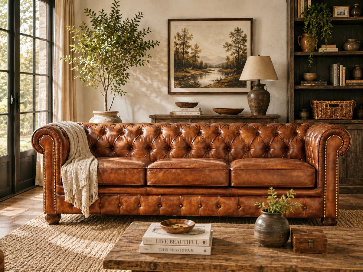 Fauteuil Chesterfield 3 places