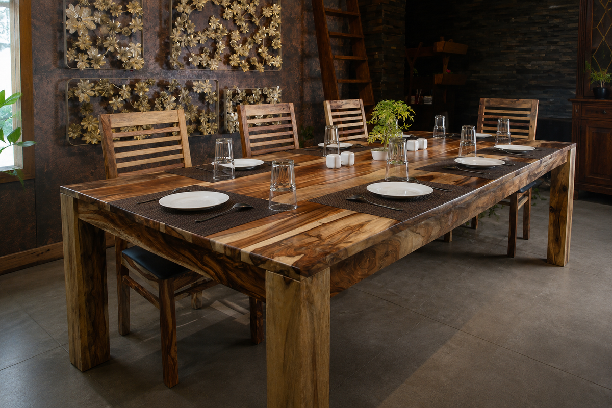 Table à dîner en bois de rose