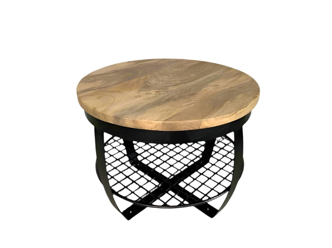Round Mango Wood Table