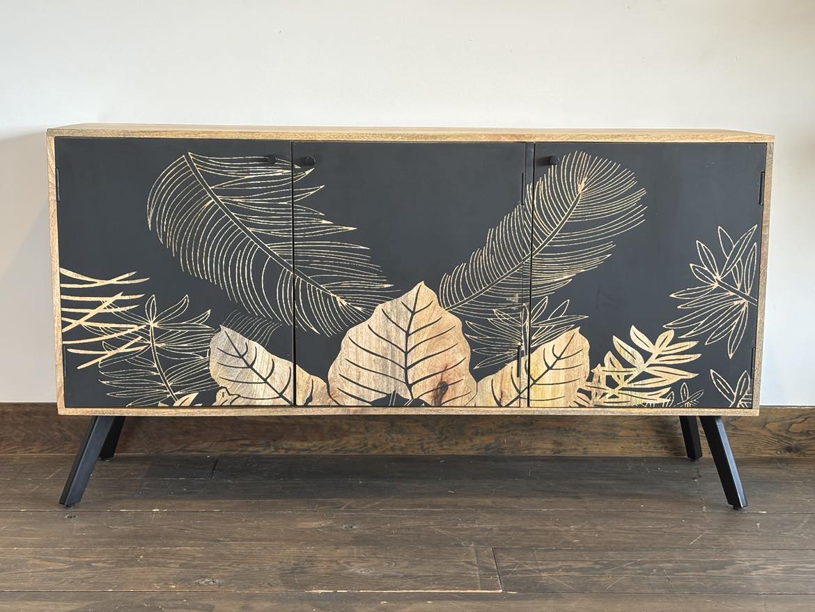 Buffet Flora en bois de manguier