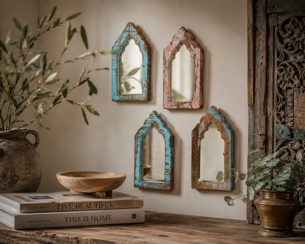 Antique Wooden Mirror