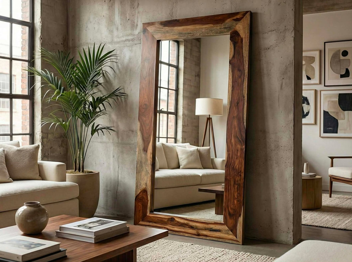 Miroir en bois de rose