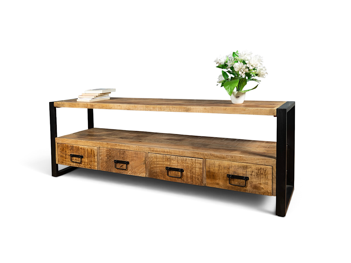 Mango wood TV stand