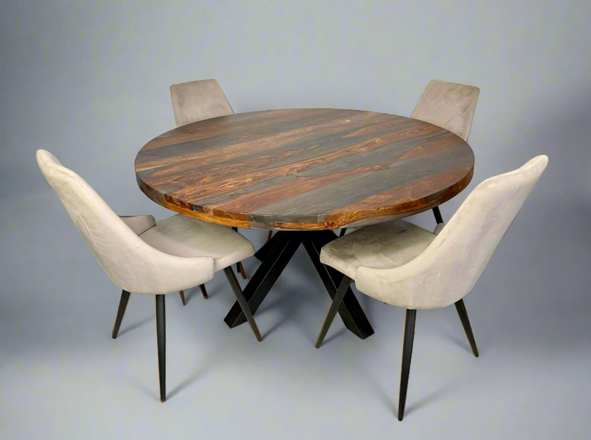 Table Ronde en Bois de Rose