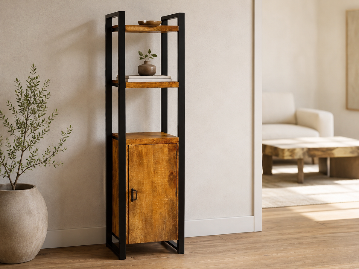 Riva shelf made of mango wood