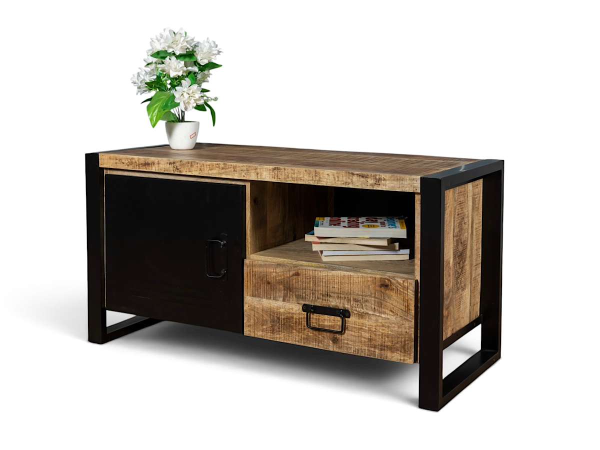 Meuble télé Riva en bois de manguier