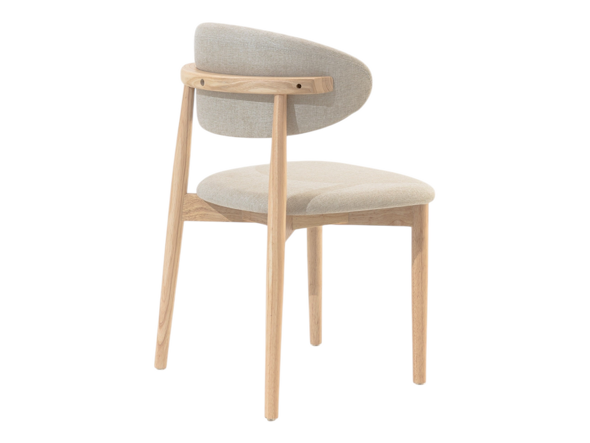 Chaise gris clair en bois