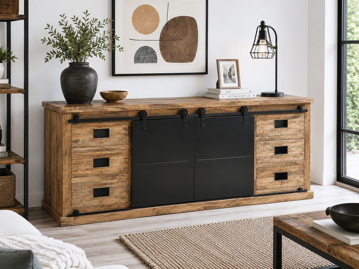 Buffet Kivi en bois de manguier