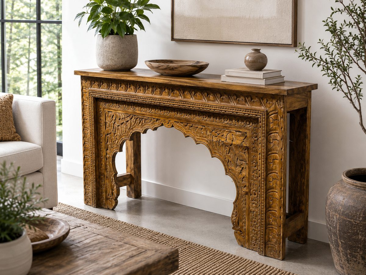 Console sculptée Gondowan