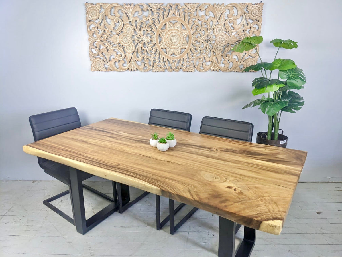 Laminated suar wood dining table