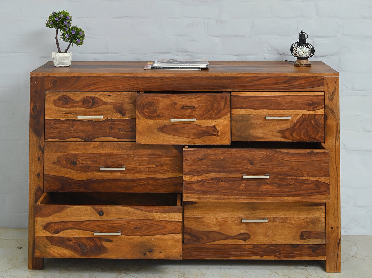 Rosewood chest of drawers with 7 drawers