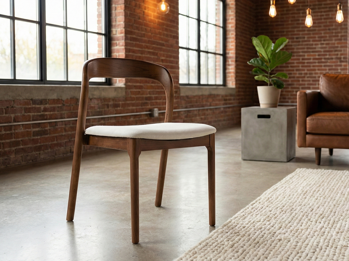 Beige wooden chair