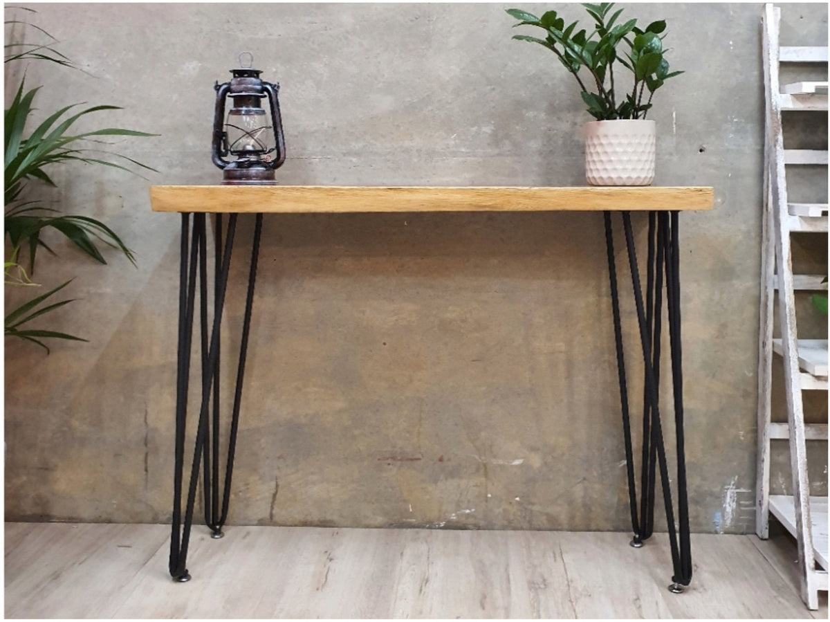 Console en bois de suar live edge