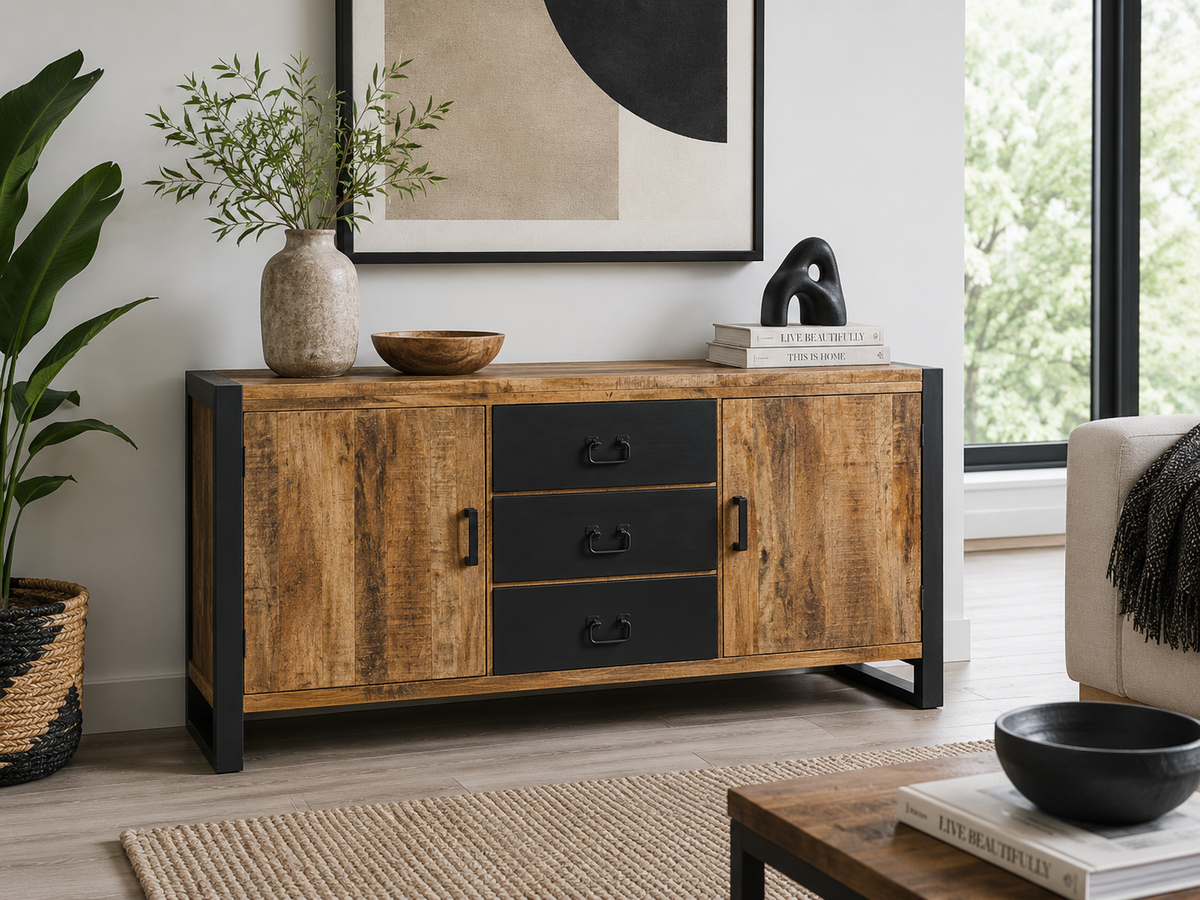 Buffet Riva en bois de manguier