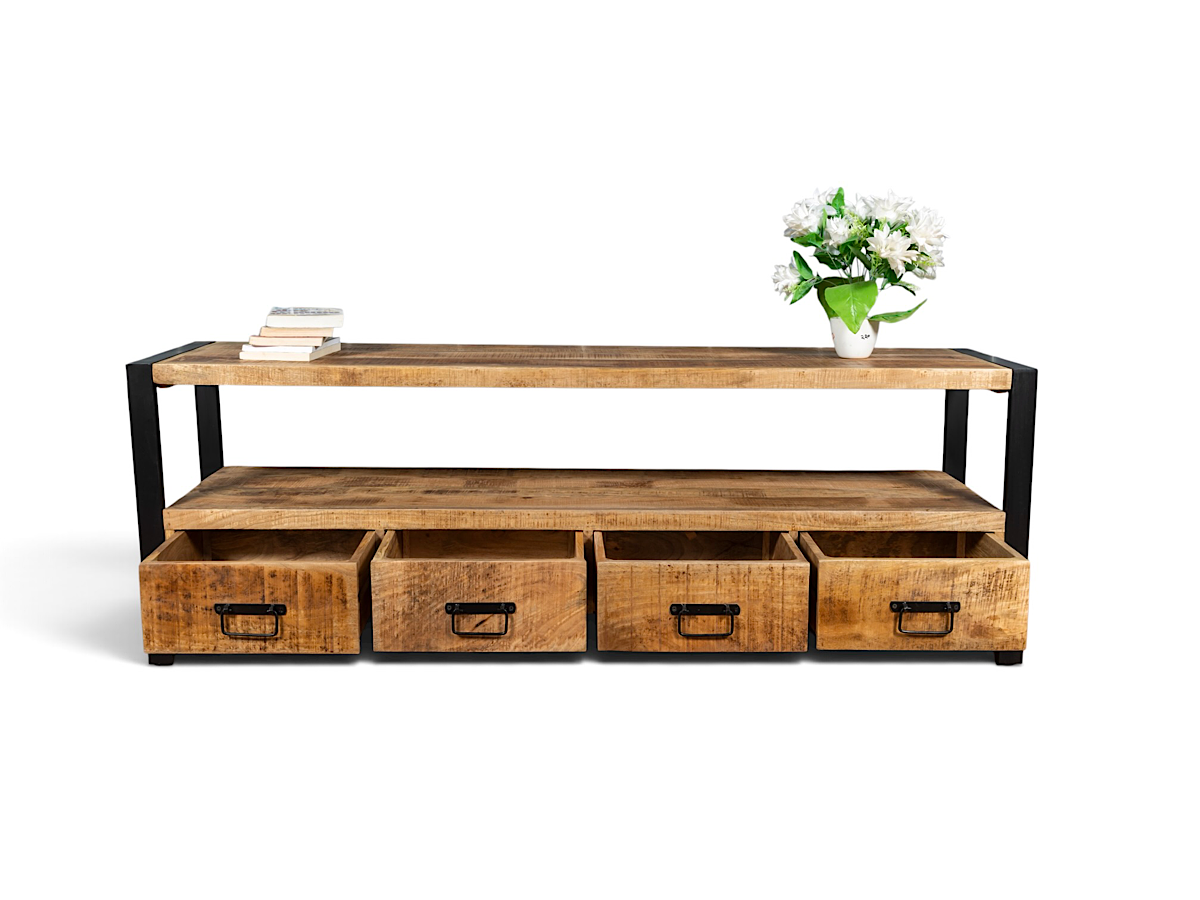 Mango wood TV stand