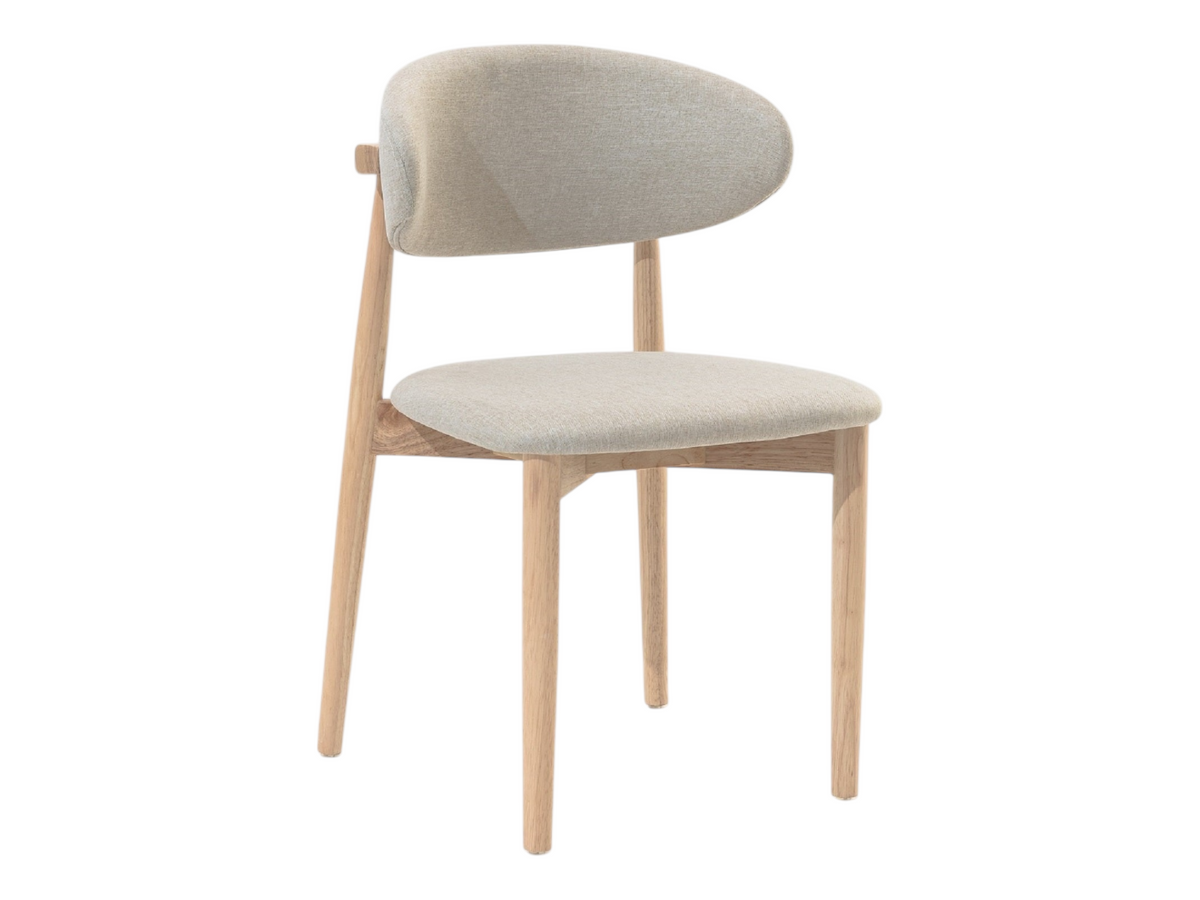 Chaise gris clair en bois