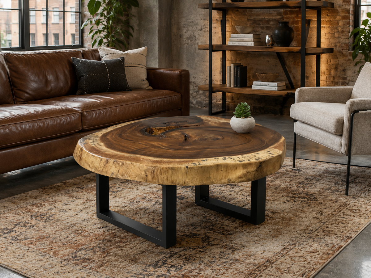 Suar Wood Coffee Table 40-50 Inches