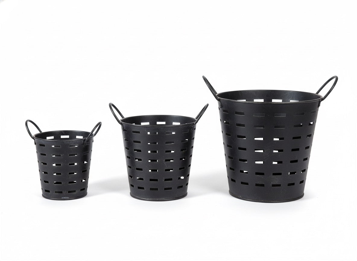 Corbeilles en métal