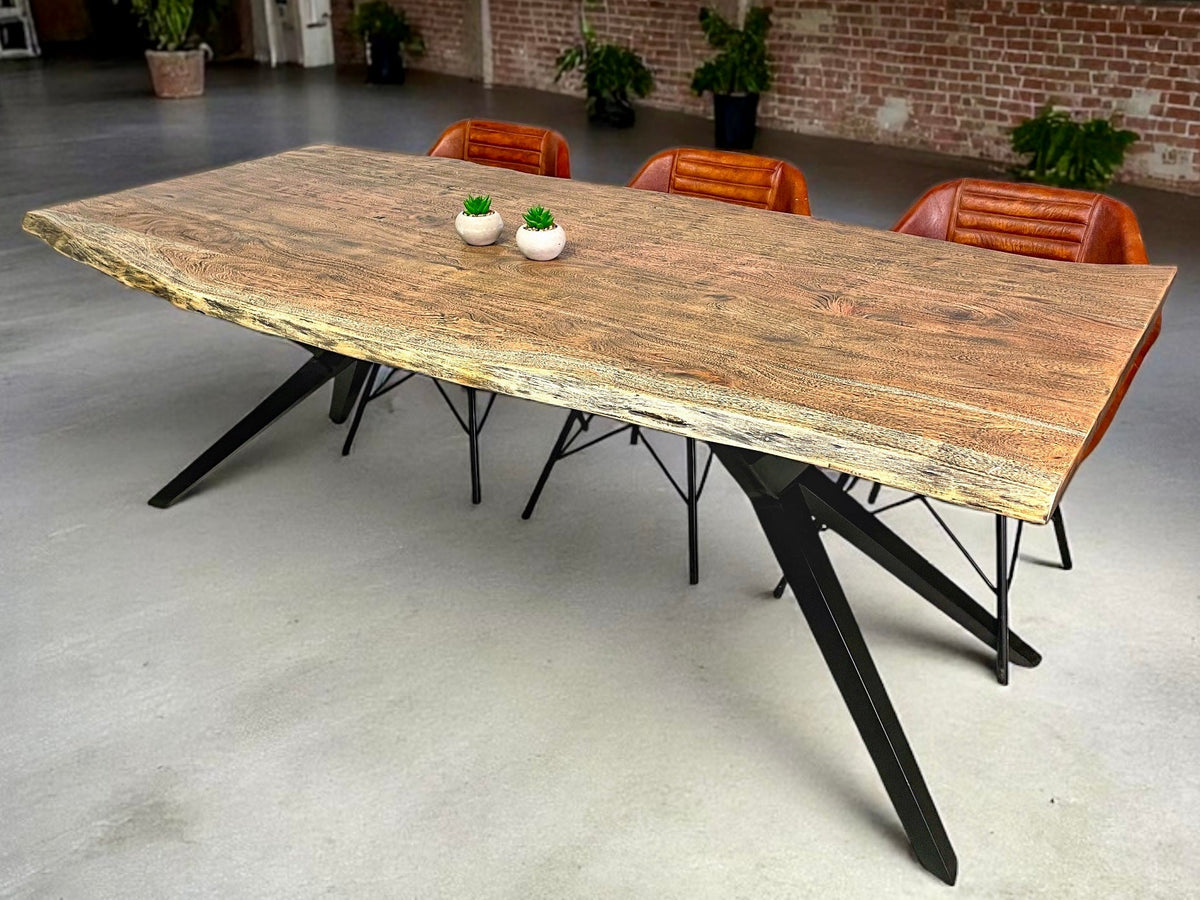 Acacia Dining Table - Limited Edition - dark wash