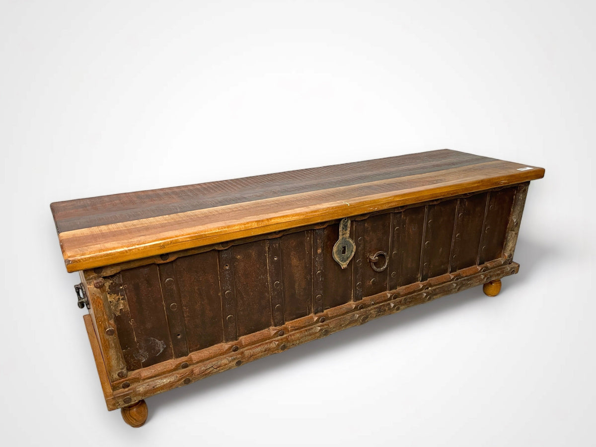 Antique teak wood chest