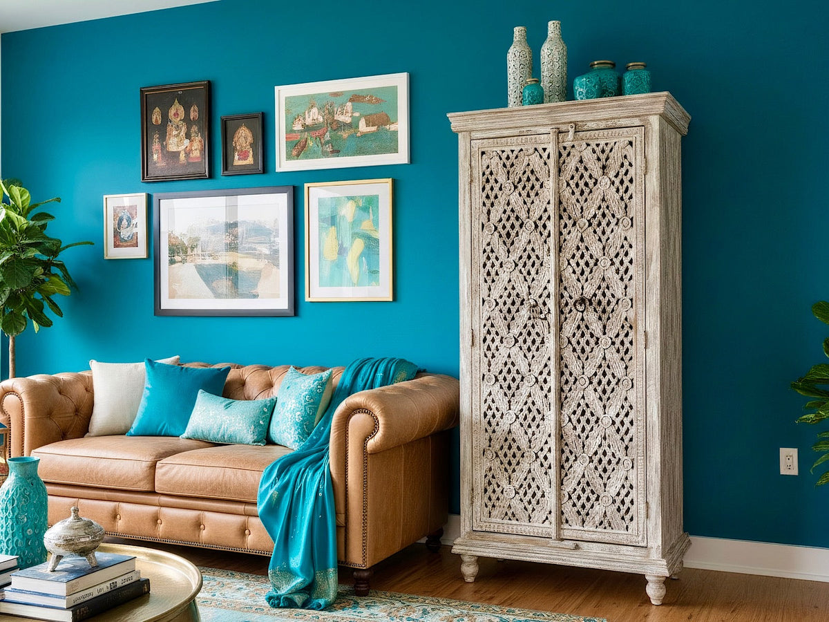 2-door Jali wardrobe