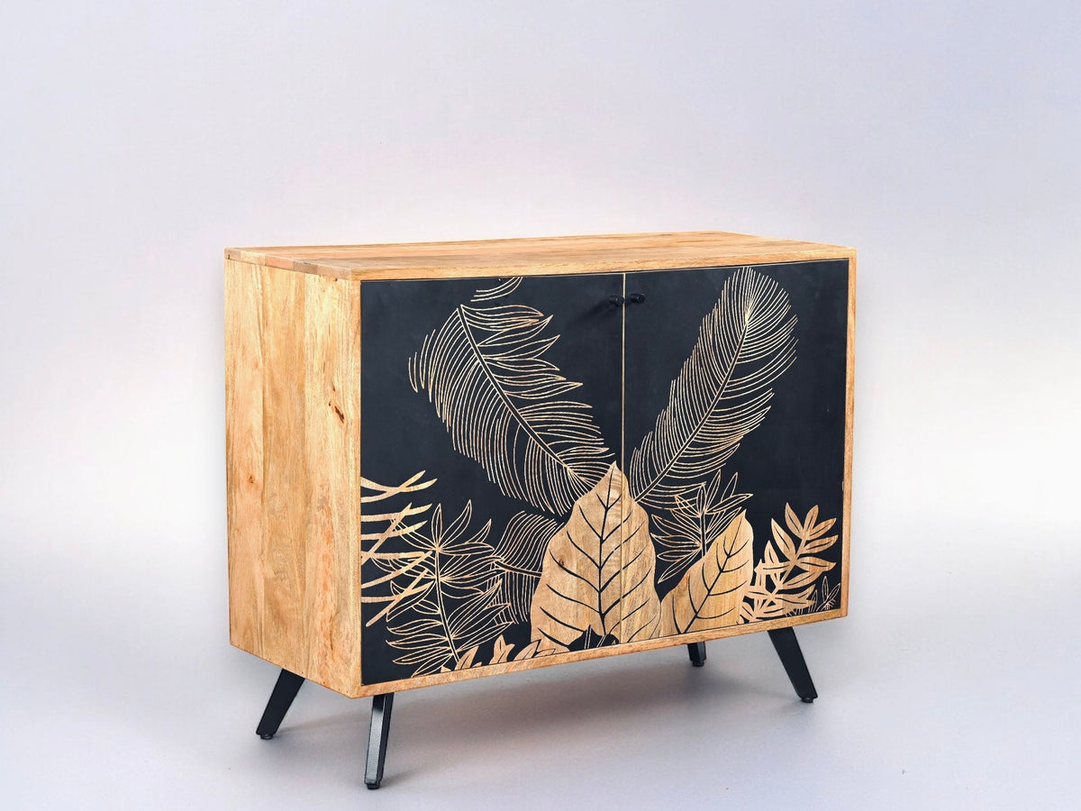 Buffet Flora en bois de manguier