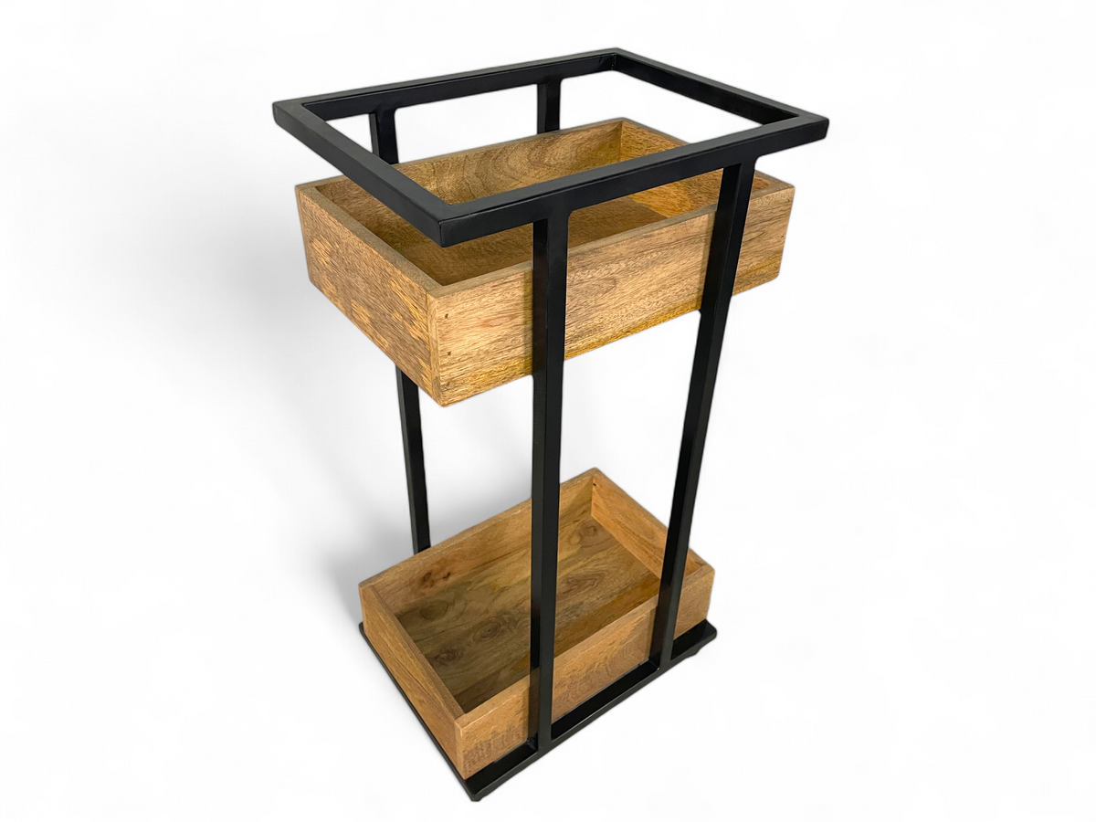 Mango wood trolley