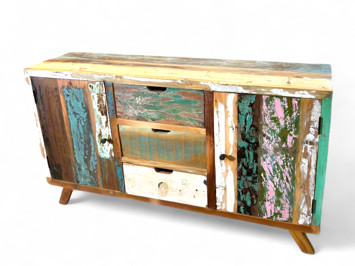 Buffet en bois recyclé 150cm