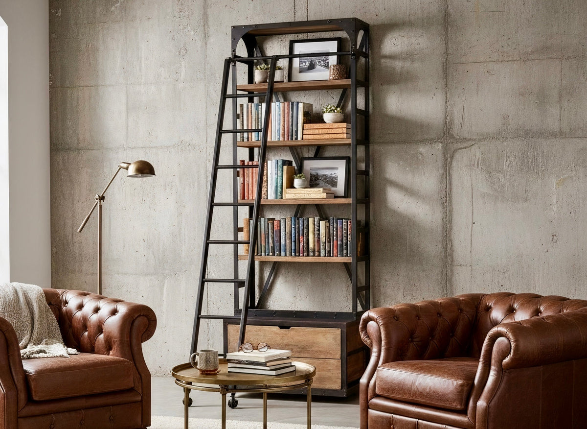Asa Bookcase with Ladder