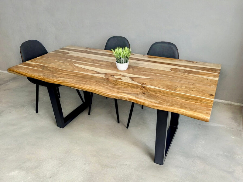 Live edge rosewood dining table