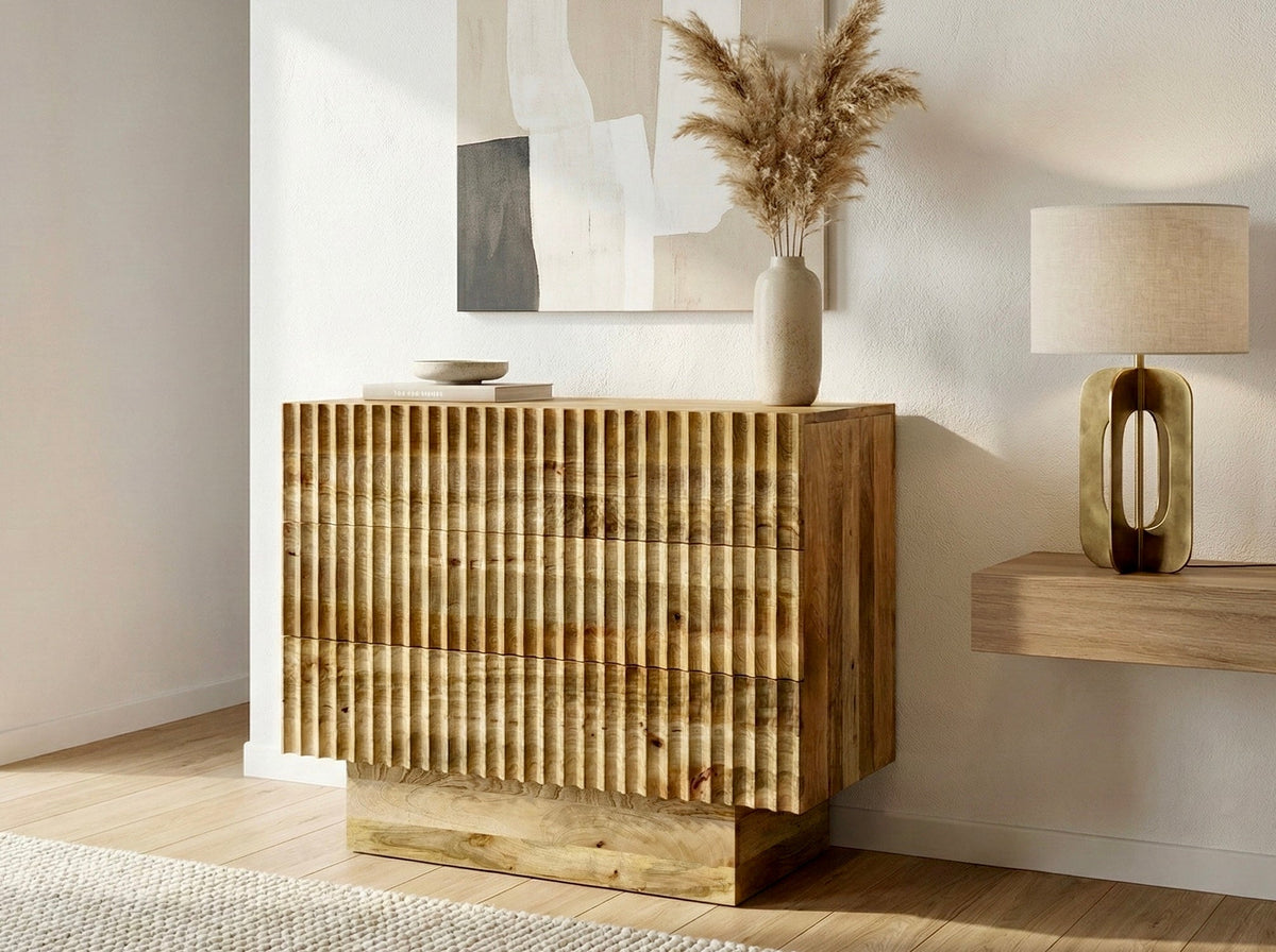 Commode en manguier 3 tiroirs
