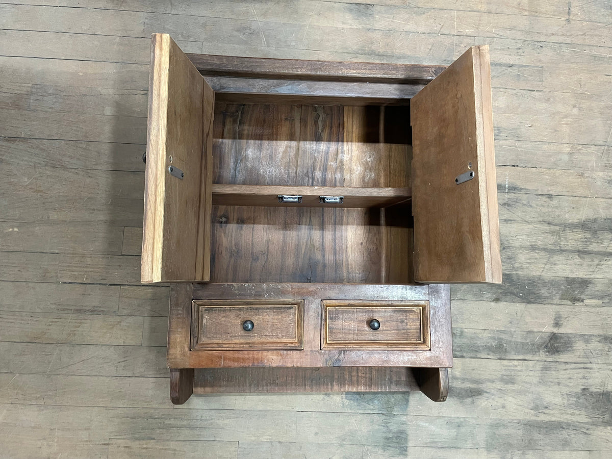Recycled wood medicine cabinet