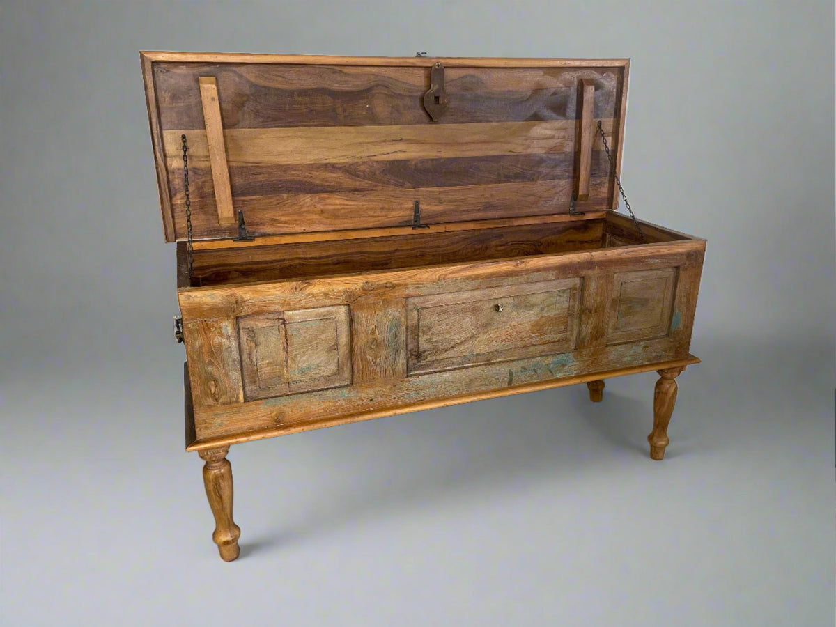 Coffre console porte ancienne