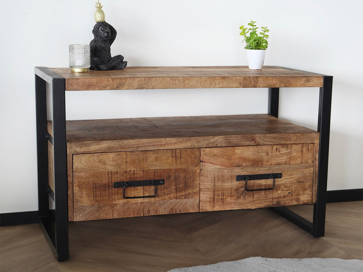 Mango wood TV stand