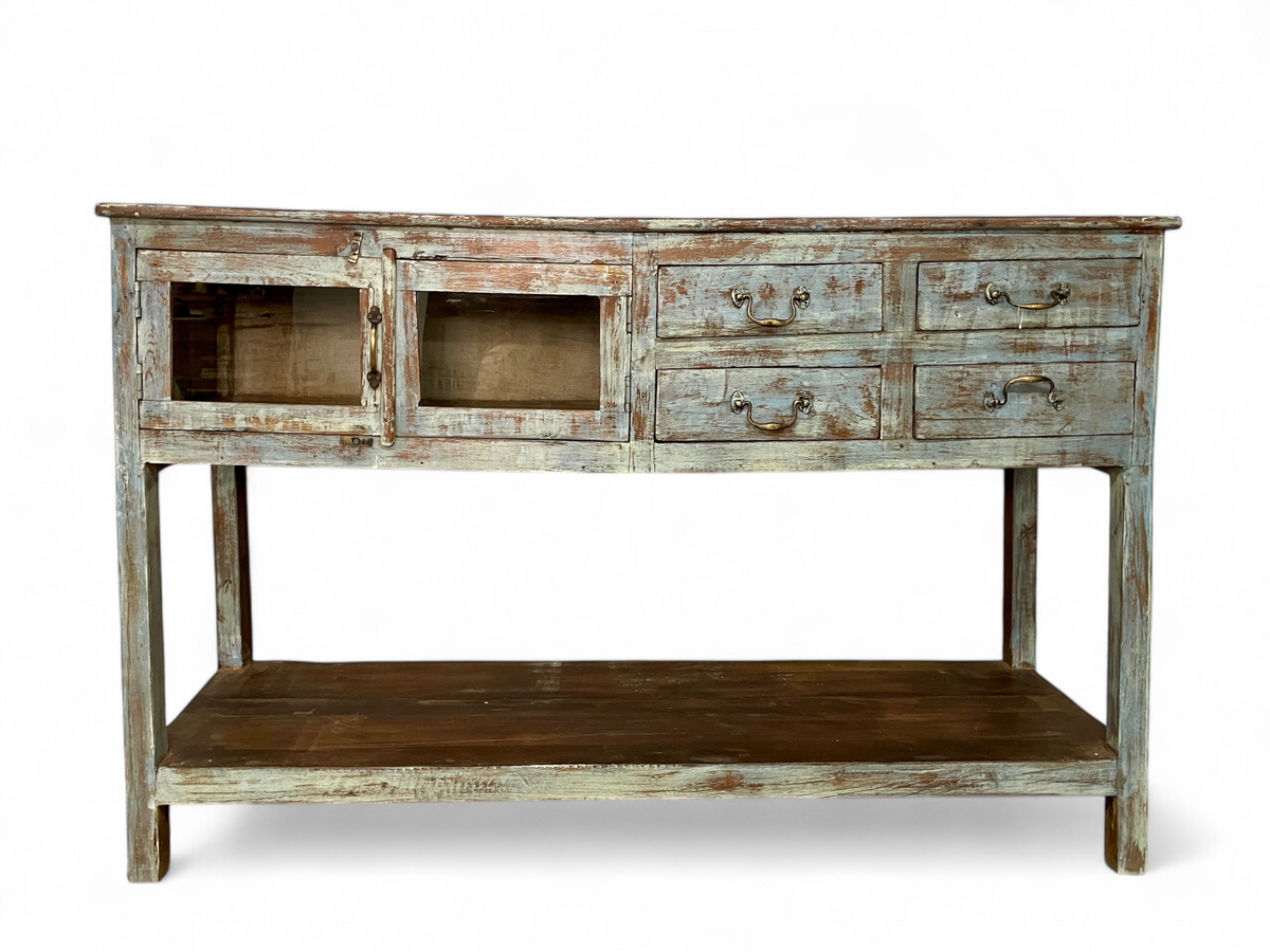 Console Antique Bleue