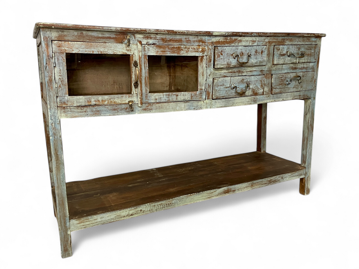 Console Antique Bleue