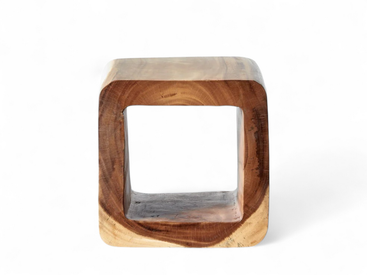 Solid Suar wood cube